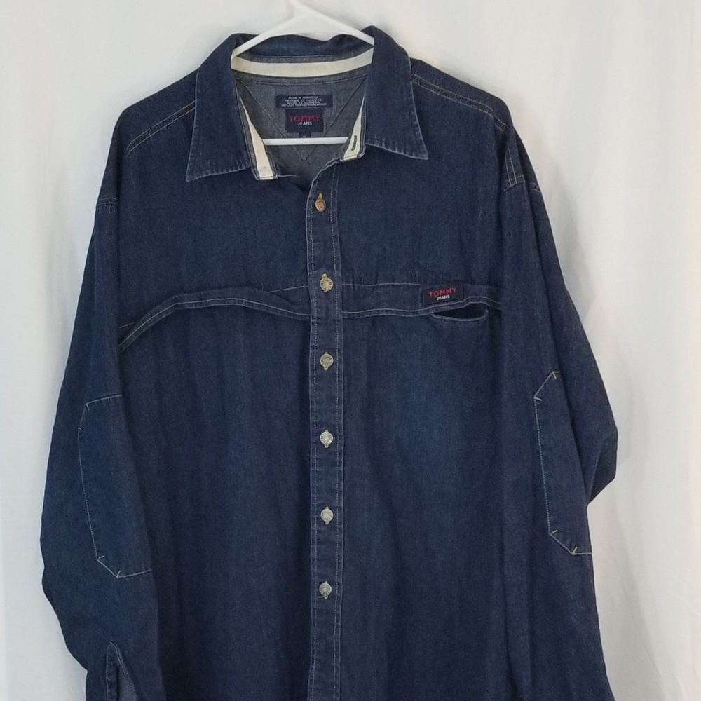 Vintage Tommy Jean's Denim Shirt size XL